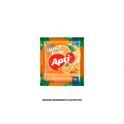 REFRESCO EM PO - APTI - 20g LARANJA - DP15